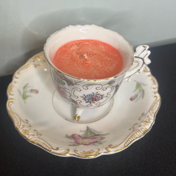 Satori Candles by Kylee Accents Vintage Teacup Candle Mahogany Shea